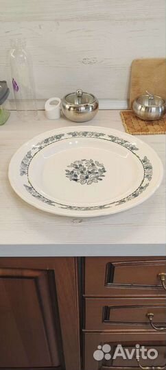 Эмалированное большое блюдо СССР