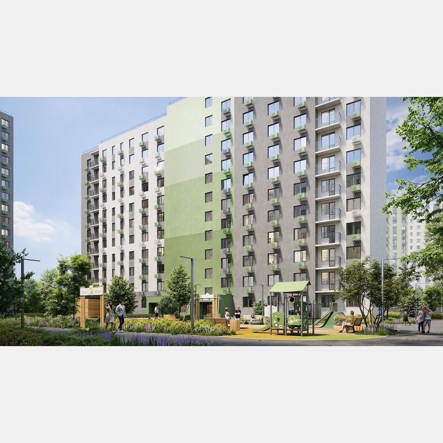2-к. квартира, 51,6 м², 14/16 эт.