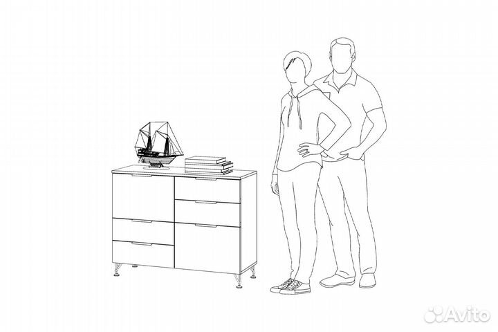 Тумба лофт 100-38