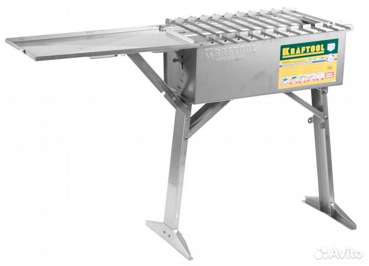 Мангал Kraftool с автоматическим вращением шамп