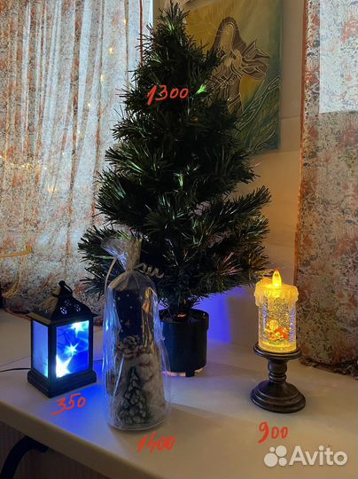 Елка светодиодная, свеча новогодняя, фонарь,лампа