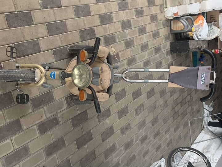 Детский велосипед с родительской ручкой