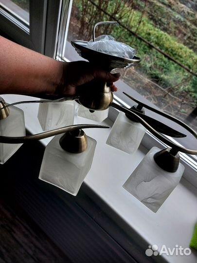 Люстра потолочная подвесная бу