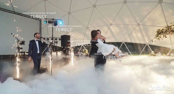 Геокупол, шатер для мероприятий площадь 112 м2