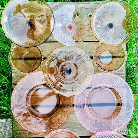 Ваза карамельное стекло