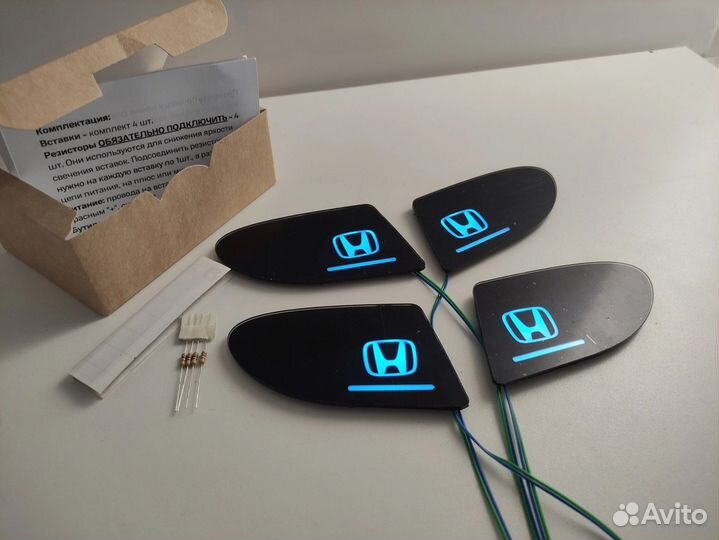 Led подсветка дверных ручек салона Honda Civic 4D