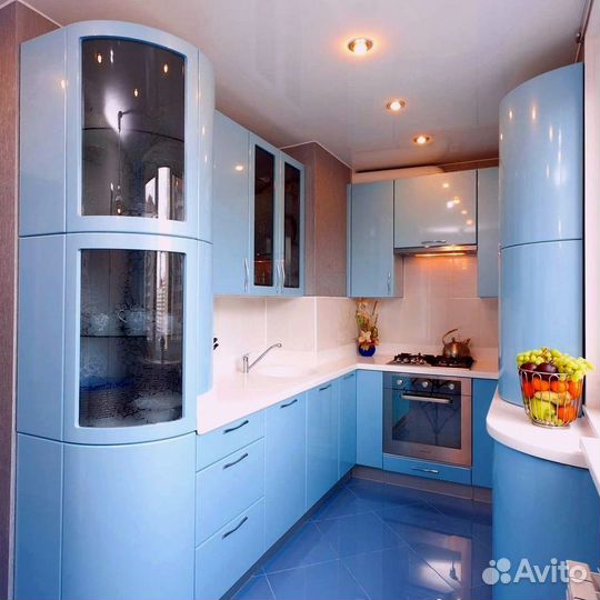 Угловая кухня с мдф фасадами