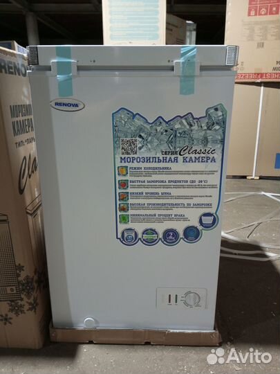 Новый морозильник ларь Renova FC-110C 110л. до-28С