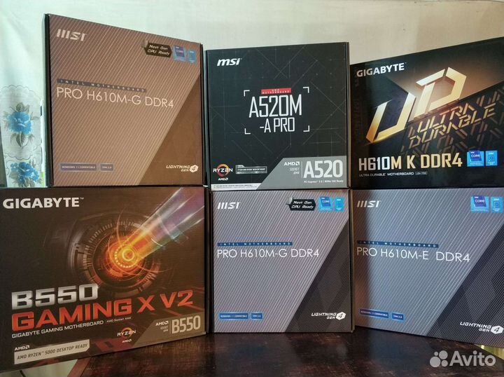 Мат. платы. B550 / A520M / H610M. Новые/Гарантия