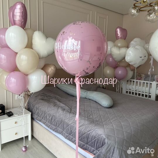 Воздушные шары на выписку