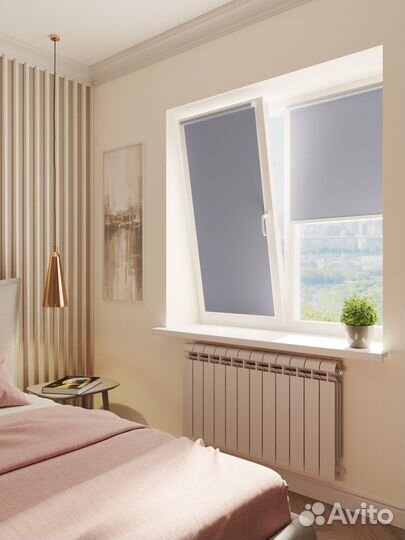 Рулонные шторы Коричневые RAL5104