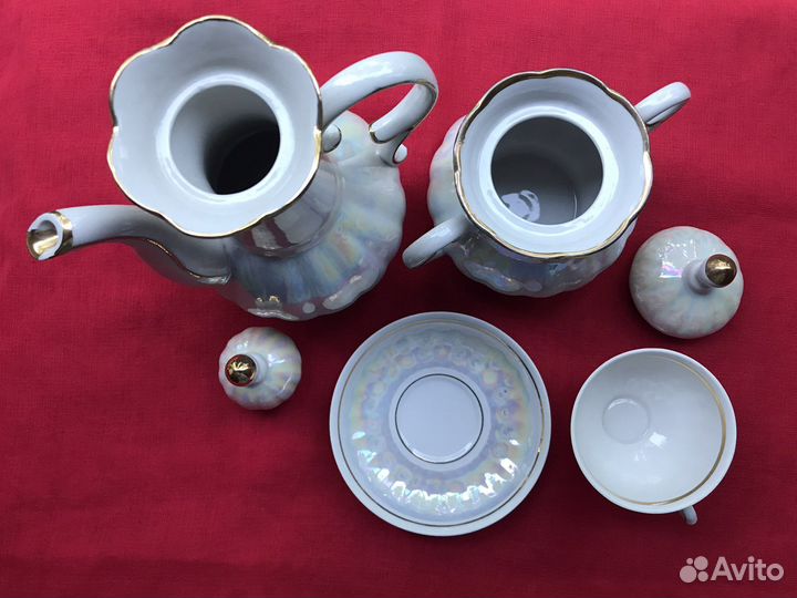 Кофейный сервиз СССР Перламутровый