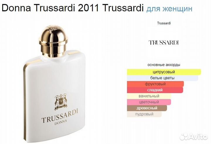 Парфюм Trussardi Donna 60 мл - Тестер ОАЭ