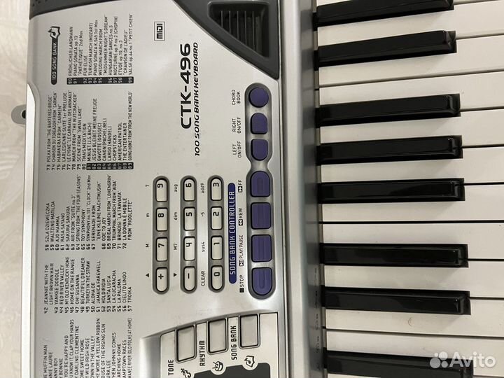 Синтезатор casio ctk496