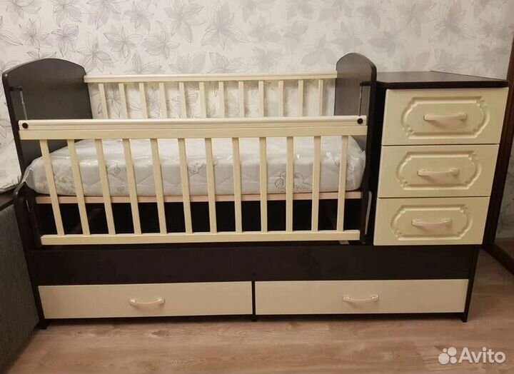 Детская кроватка 3 в 1 трансформер