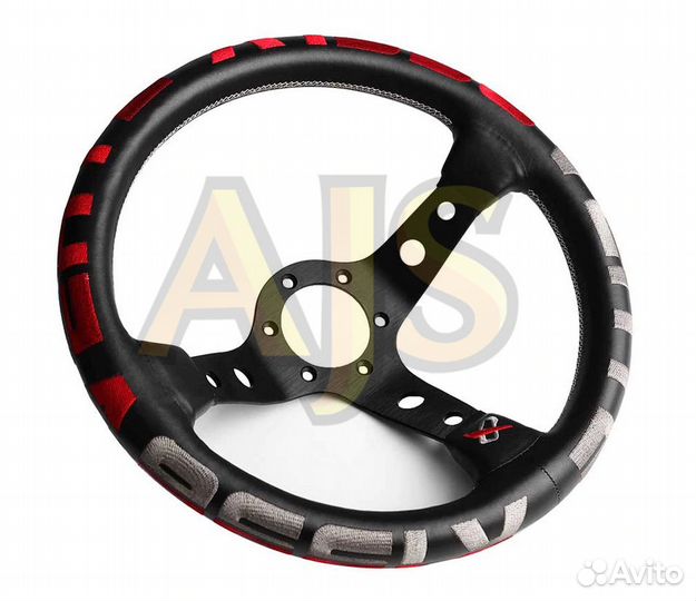 Руль спортивный Vertex 1996 вынос экокожа без перф