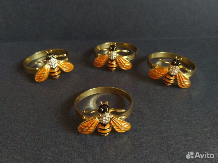 Кольца для салфеток сервировочное в виде пчелки