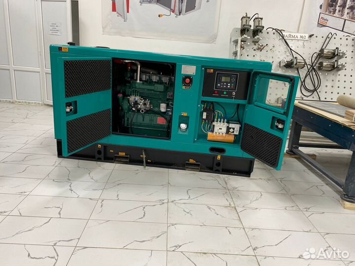 Дизельный генератор 200 кВт в кожухе с авр