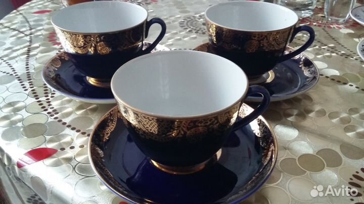 Фарфоровые чайные пары