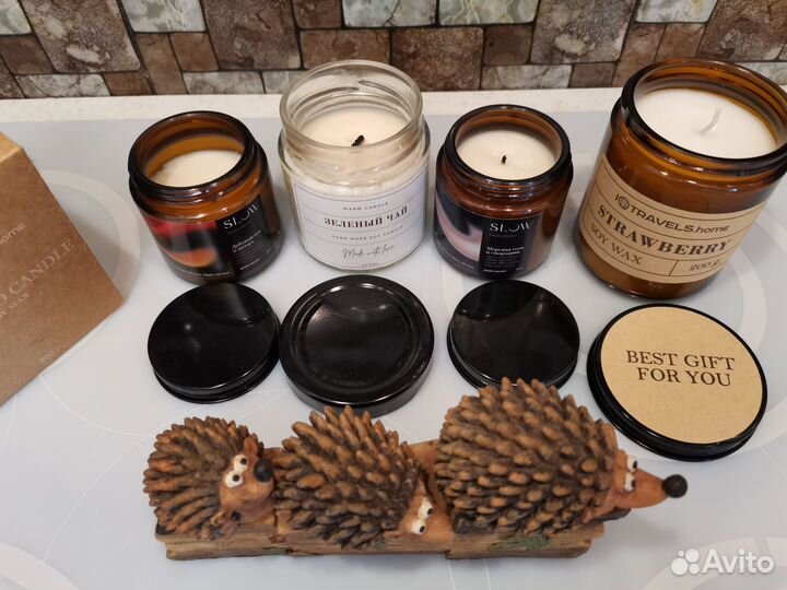 Набор элитных натуральных ароматических свечей