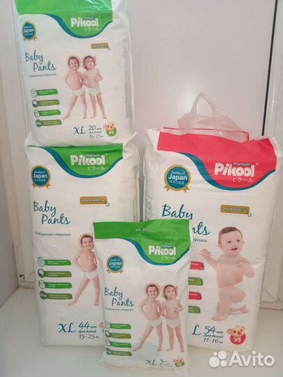 Подгузники-трусики Pikool Premium L и XL