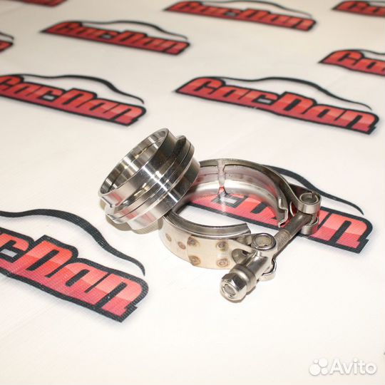 V-band хомут с фланцами 2 (51мм) с проточкой