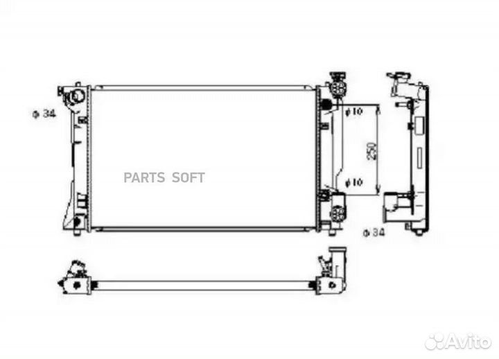 NRF 53395 NRF 53395 радиатор системы охлаждения\ T