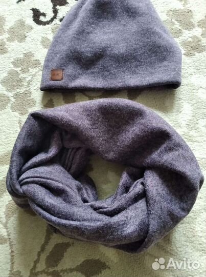 Комплект шапка и снуд женский