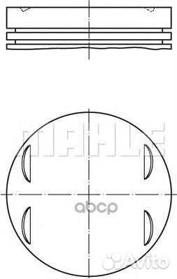 Поршнекомплект 0831301 Mahle/Knecht
