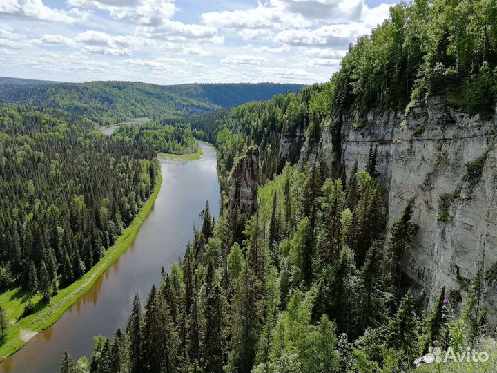 Прогулки на моторной лодке по реке Усьва