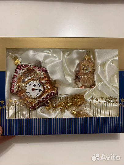 Елочные игрушки Irena co Часы сова