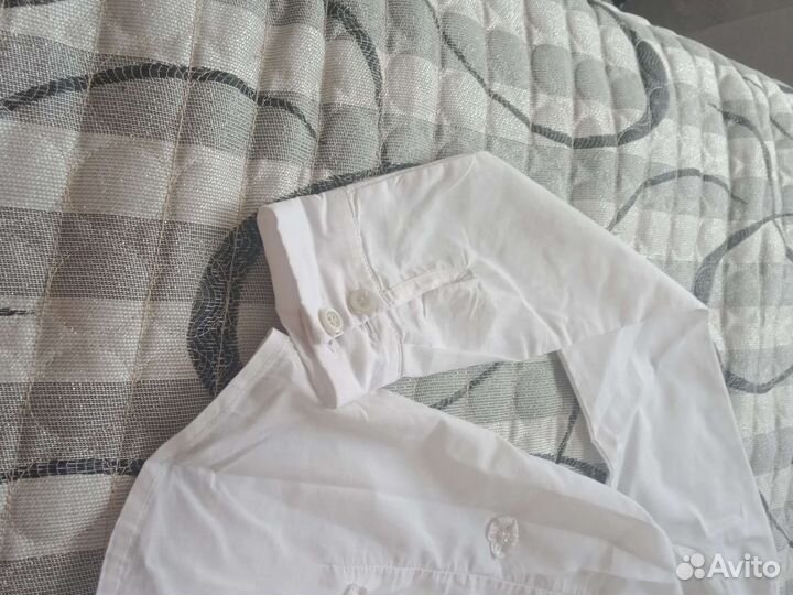 Детская рубашка для девочки 7-8 лет с цветочками