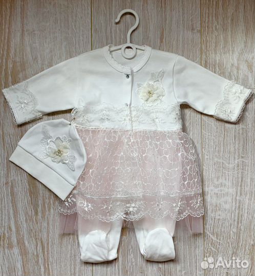 Комплект на выписку для девочки 56