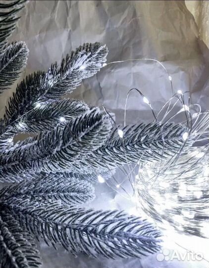 Гирлянда Роса с пультом (Прозрачный провод)