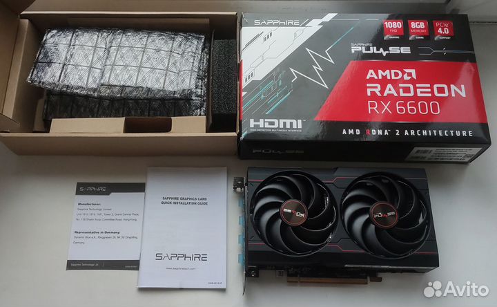 Видеокарта Sapphire AMD Radeon RX 6600 pulse