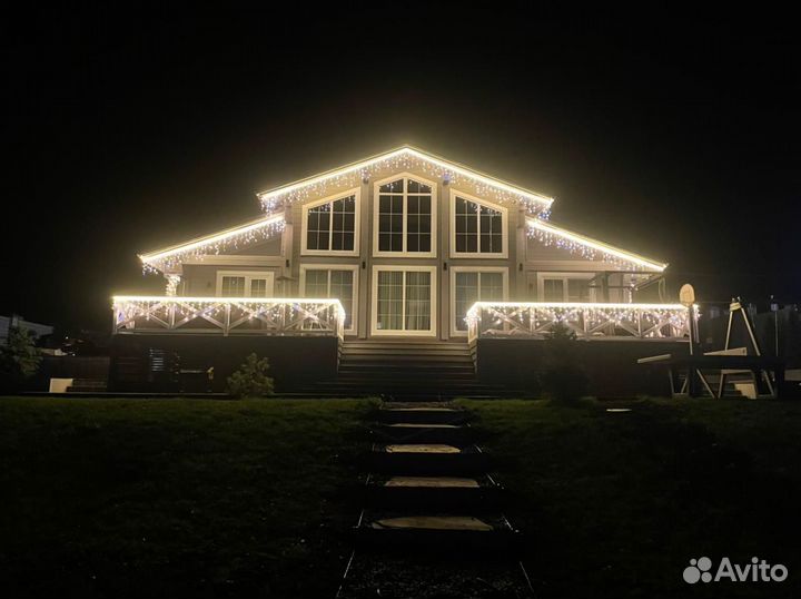 Гирлянда уличная Бахрома 3 метра 100 Led