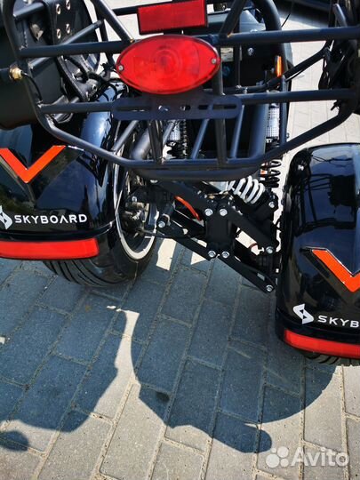 Электроскутер skyboard trike chopper-4000 wide PRO