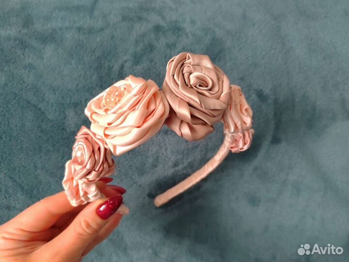 Ободок ручной работы в разных цветах