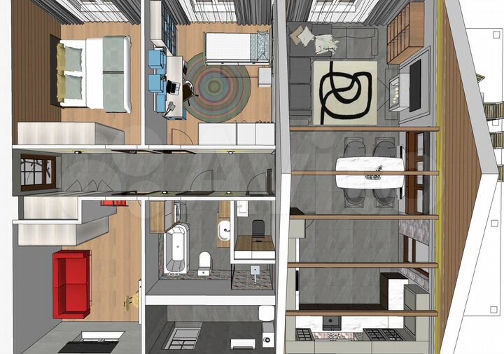 Дом 127 м² на участке 6 сот.