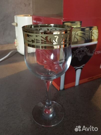 Фужеры стеклянные