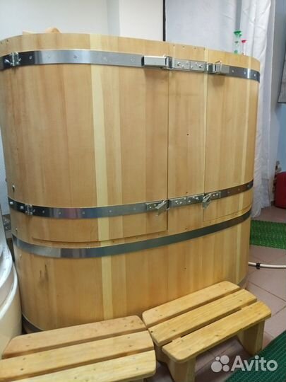 Кедровая фито-бочка на двоих