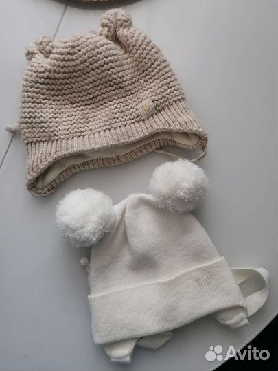 Шапки на девочку 2 года (48р-р) на холодную осень