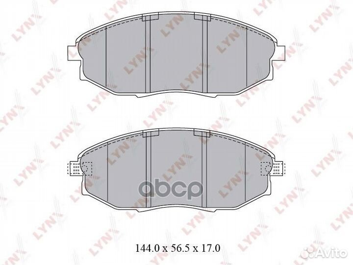 Колодки тормозные дисковые перед chevrolet