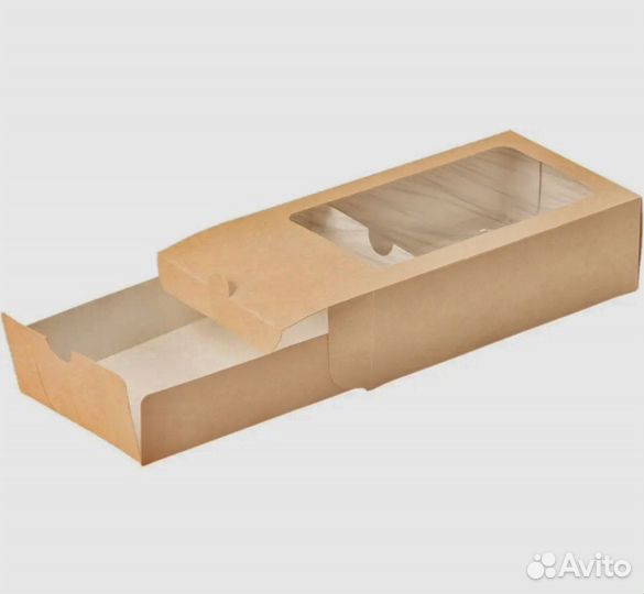 Упаковка для макарон с окном ECO - 