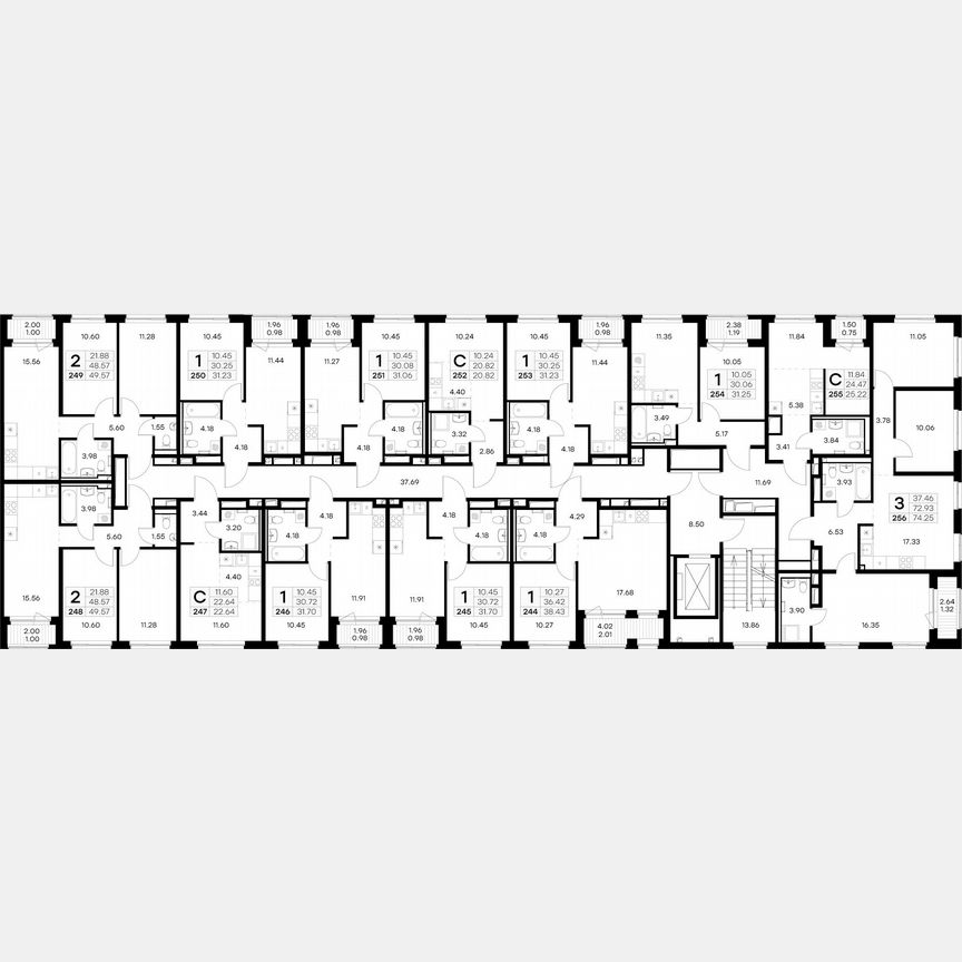 1-к. квартира, 38,4 м², 9/9 эт.