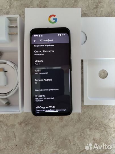 Google Pixel 4, 6/64 ГБ