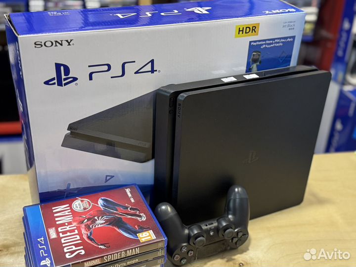 Sony playstation 4 slim 1tb 2 rv как новая
