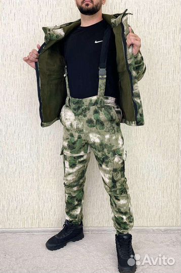 Костюм горка 8 мох на флисе для рыбалки и охоты