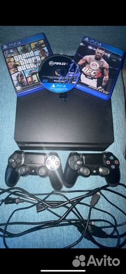 Sony playstation 4 PS4 pro 1tb с играми