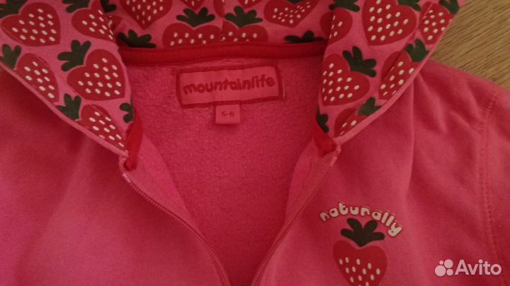 Кофта Mountain life на возраст 5 - 7 лет